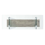 Glass/Grey Oak Shelf - Glass/Grey Oak Shelf