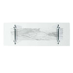 Glass/Faux White Marble - Glass/Faux White Marble