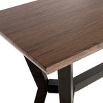 Safavieh Andrew Rectangular Midcentury Modern Console Table , CNS7002 - Brown/Black Metal Legs