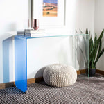 Safavieh Crysta Ombre Glass Console Table , CNS7300 - Clear/Blue