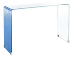 Safavieh Crysta Ombre Glass Console Table , CNS7300 - Clear/Blue