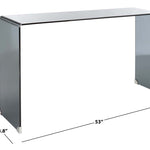 Safavieh Huck Tempered Glass Console Table , CNS7301 - Clear / Grey