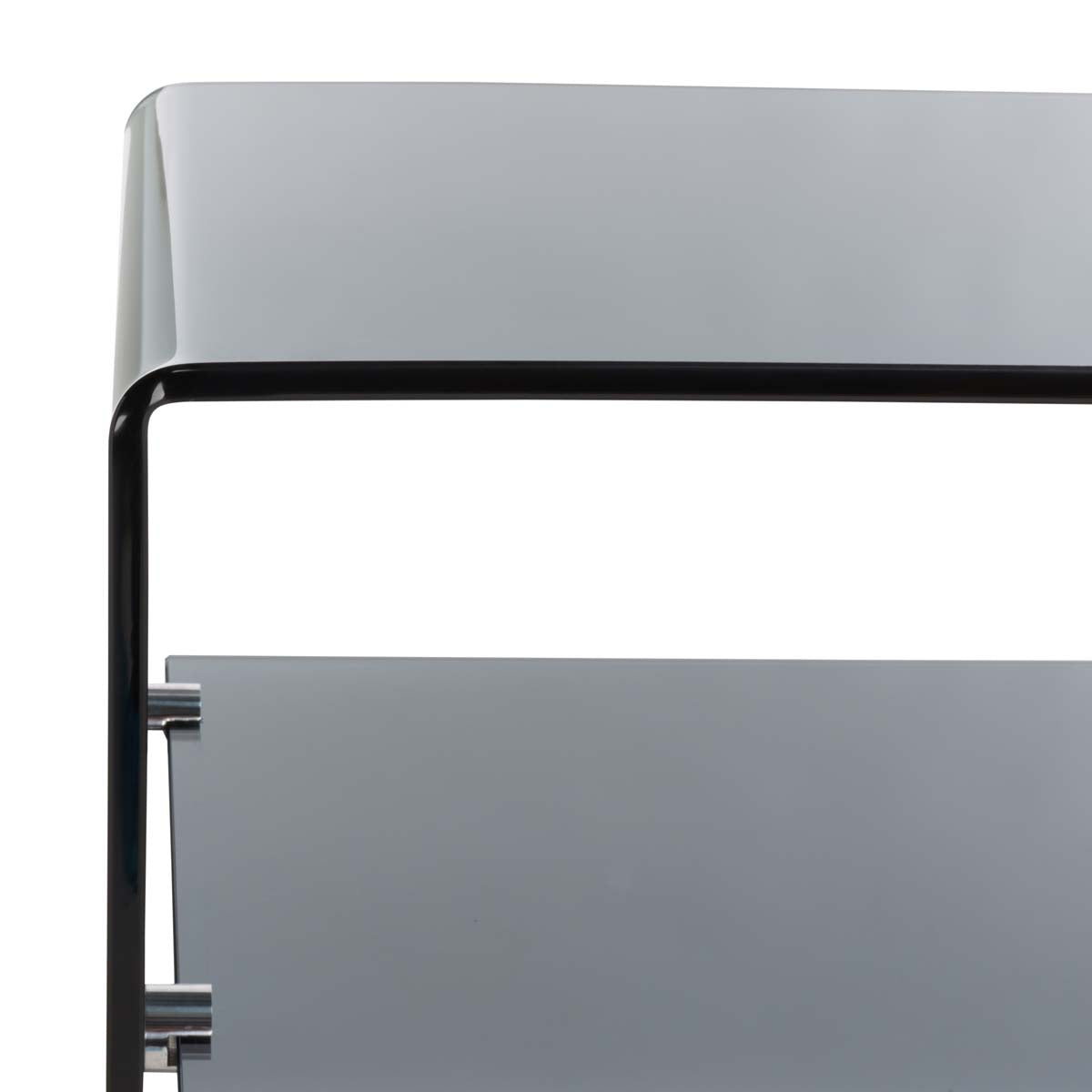 Safavieh Dash Tempered Glass 1 Shelf Console Table , CNS7302 - Clear / Grey