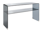 Safavieh Dash Tempered Glass 1 Shelf Console Table , CNS7302 - Clear / Grey