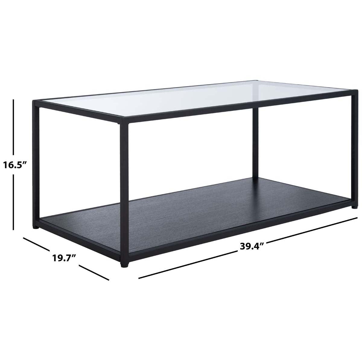 Safavieh Ackley Coffee Table  , COF2000 - Black