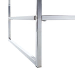 Safavieh Aliza 2 Tier Square Coffee Table , COF2200 - White Lacquer/Chrome