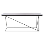 Safavieh Rylee Rectangle Coffee Table , COF4202 - Dark Grey Faux Stone/Black