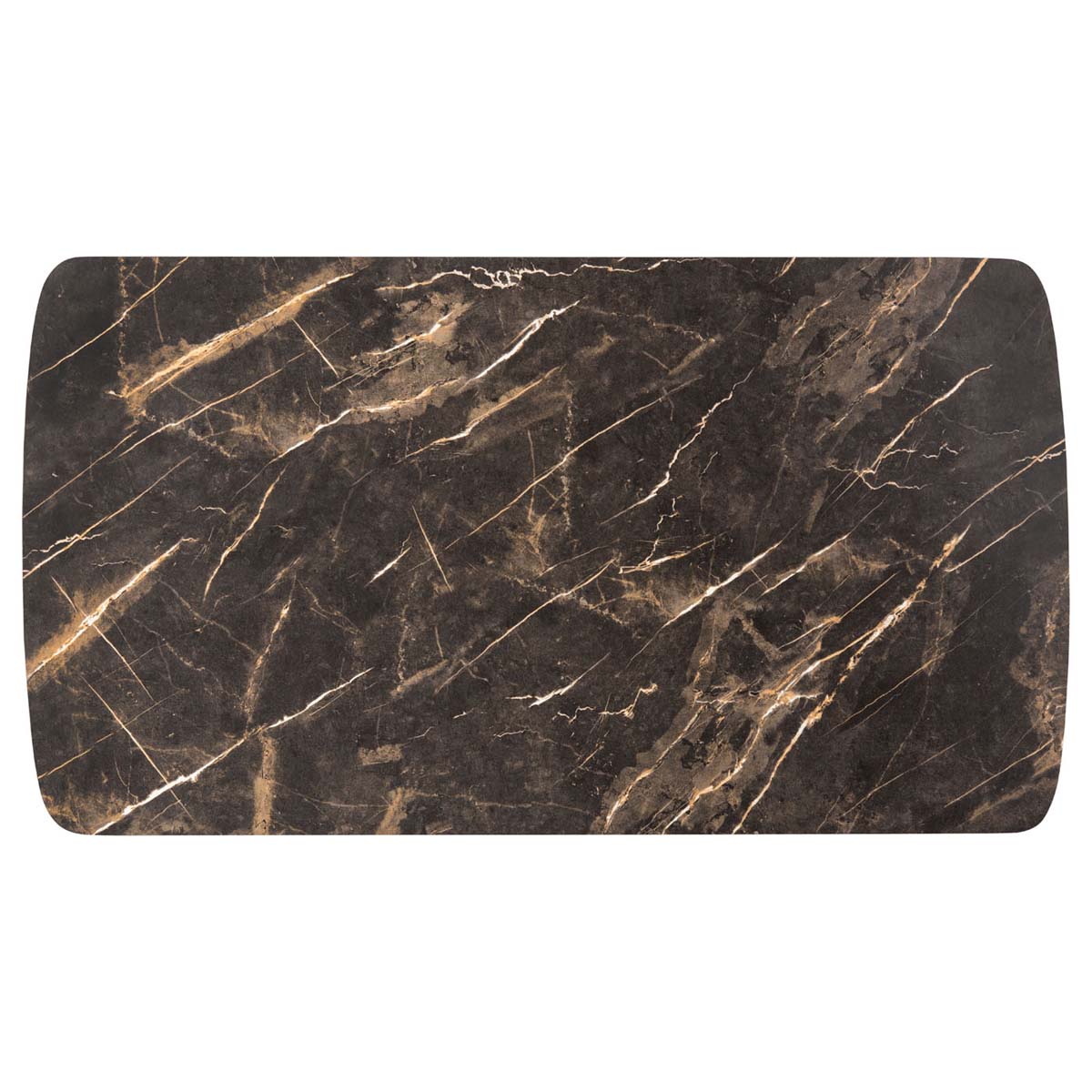 Safavieh Rylee Rectangle Coffee Table , COF4202 - Dark Grey Faux Stone/Black