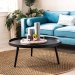 Safavieh Fritz Round Tray Top Coffee Table , COF4204 - Black