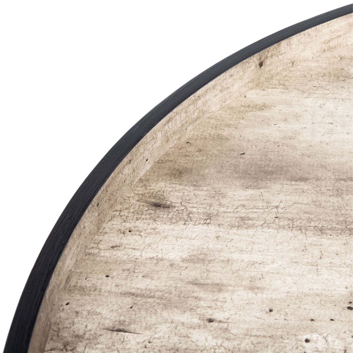 Safavieh Fritz Round Tray Top Coffee Table , COF4204 - Light Grey/Black