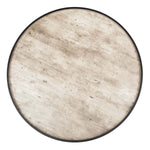 Safavieh Fritz Round Tray Top Coffee Table , COF4204 - Light Grey/Black