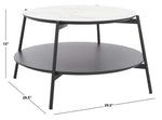 Safavieh Alexy Round Coffee Table , COF4210 - White/Black
