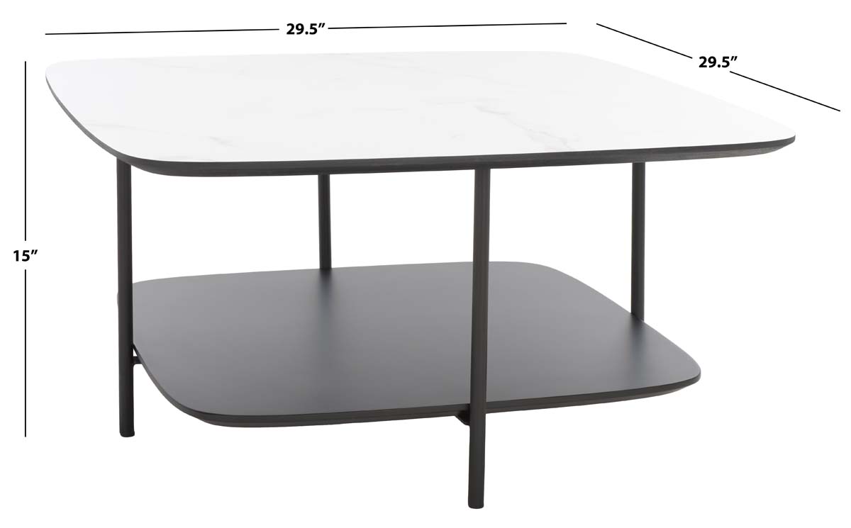 Safavieh Anzia Coffee Table , COF4211 - White/Black