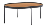 Safavieh Emmerich Mirrored Coffee Table , COF4218 - Rose Gold Top /Matte Black Legs