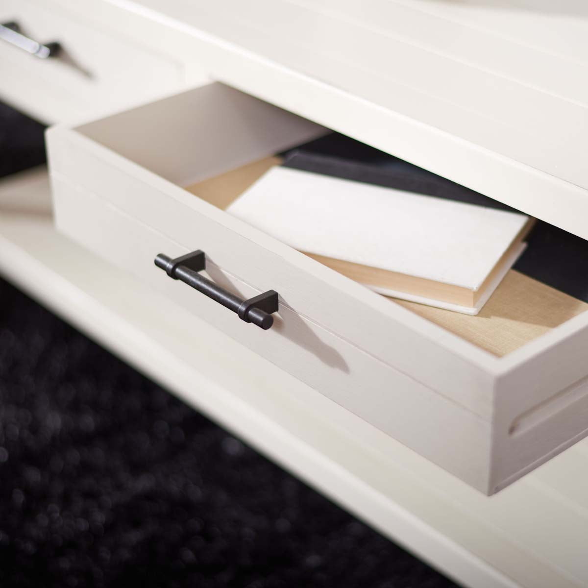 Safavieh Filbert 2 Drawer Coffee Table , COF5703 - Distressed White