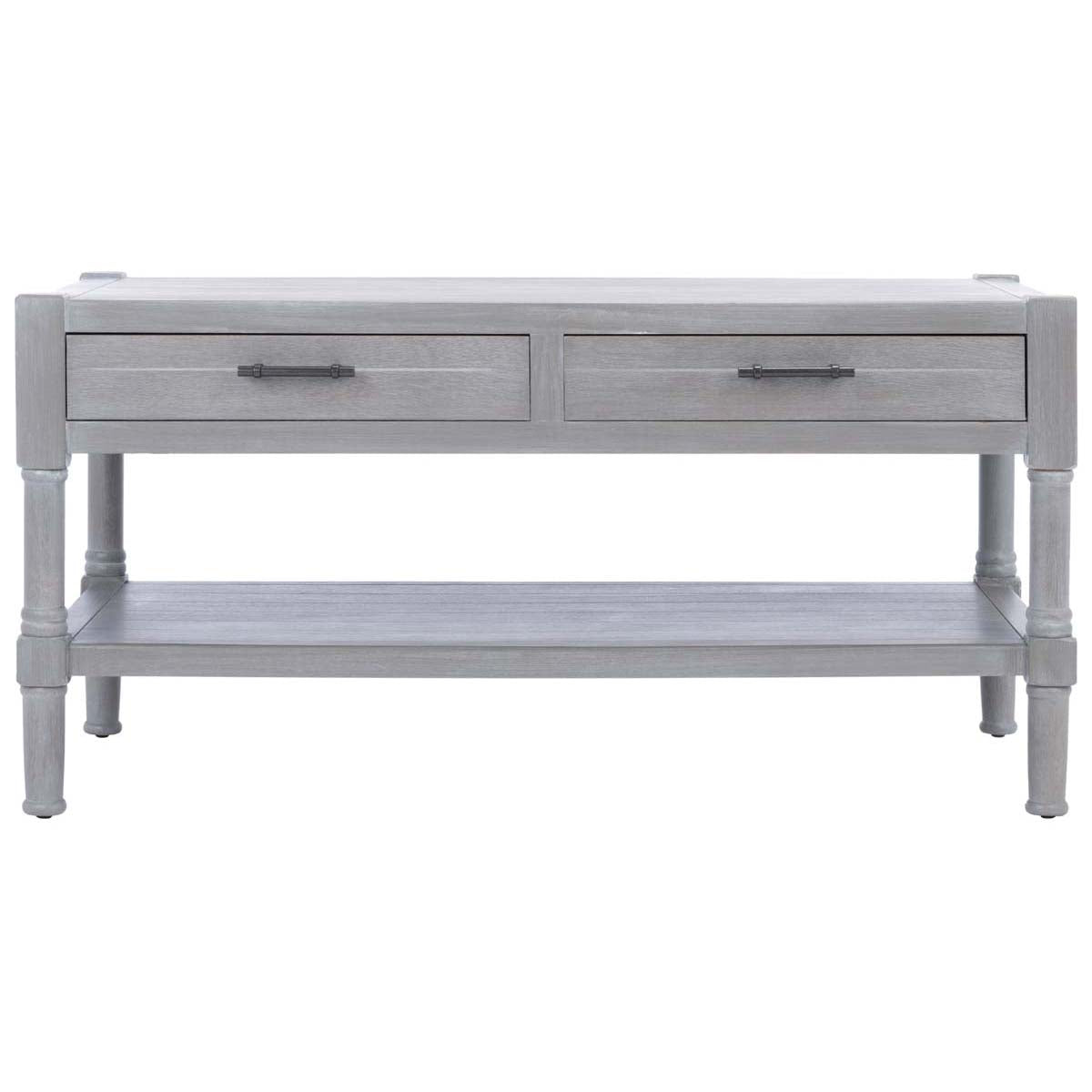 Safavieh Filbert 2 Drawer Coffee Table , COF5703 - White Wash Grey