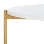 Safavieh Taliyah Oval Coffee Table , COF5803 - White / Gold