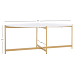 Safavieh Taliyah Oval Coffee Table , COF5803 - White / Gold