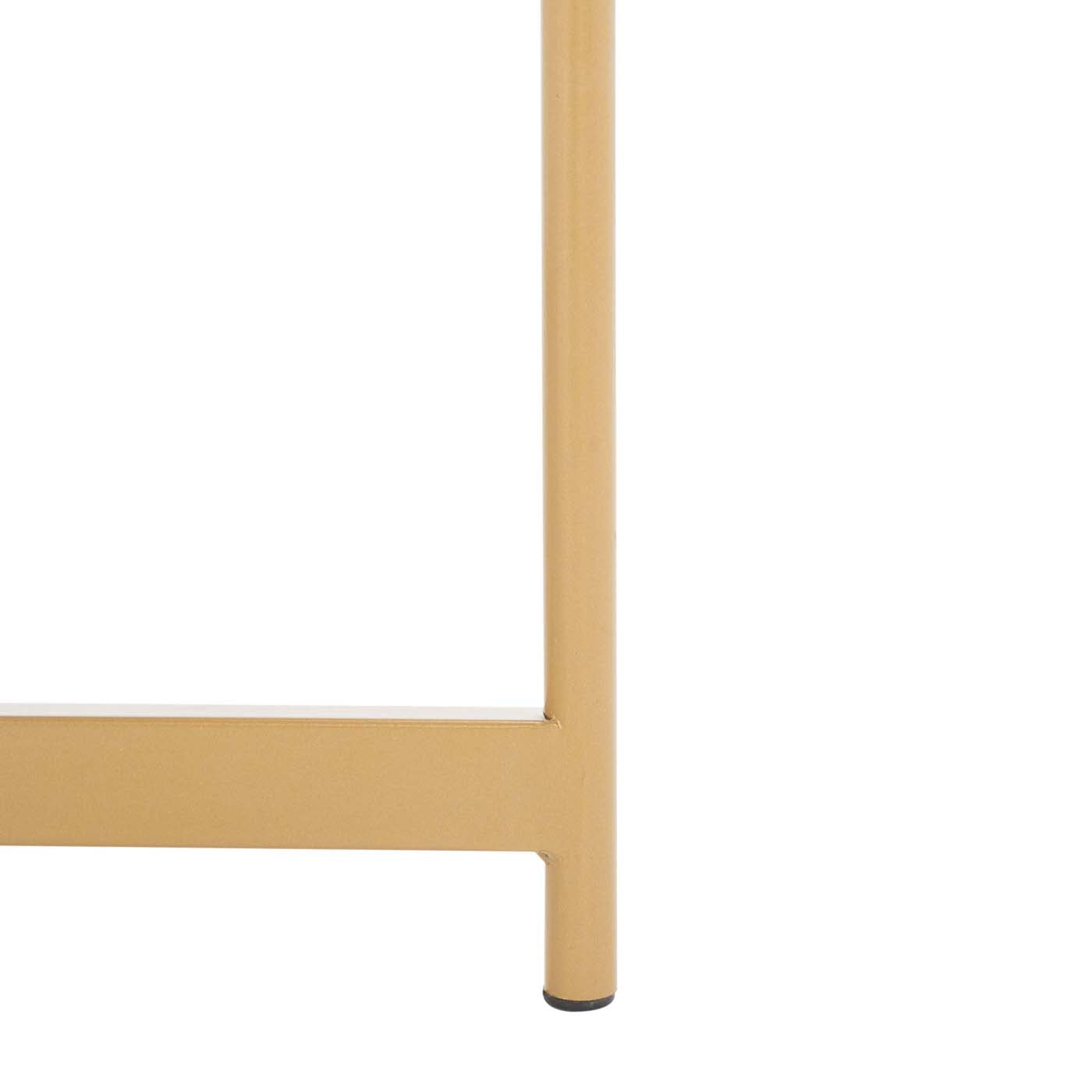 Safavieh Taliyah Oval Coffee Table , COF5803 - White Marble / Gold