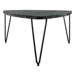 Safavieh Jacky Triangle Coffee Table , COF6202 - Black Marble Veneer/Black Metal