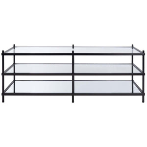 Safavieh Cathal Glass And Mirror Coffee Table , COF6204