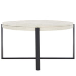Safavieh Navya Round Coffee Table , COF6207 - White Wash Top / Black Legs