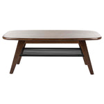 Safavieh Oren 2 Tier Coffee Table , COF6400 - Walnut/Black Metal