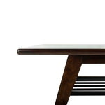 Safavieh Seth 2 Tier Coffee Table , COF6401 - Walnut/Black Metal