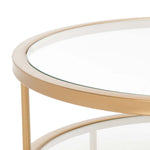 Safavieh Layta 3 Shelf Coffee Table , COF6402 - Gold/Glass