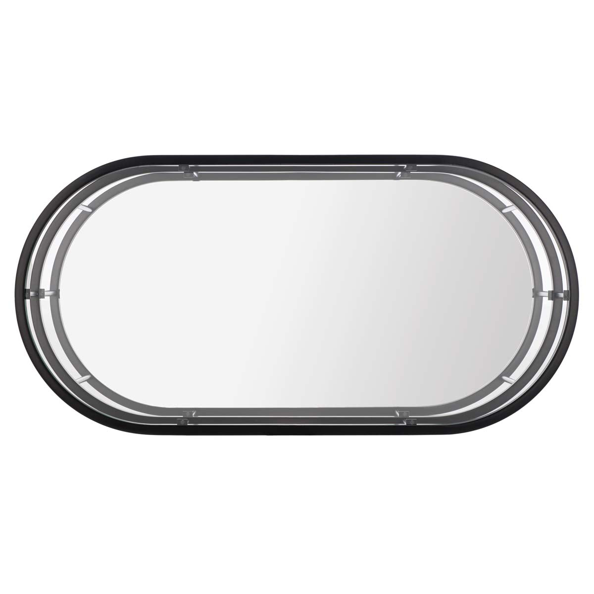 Safavieh Layta 3 Shelf Coffee Table , COF6402 - Matte Black/Glass