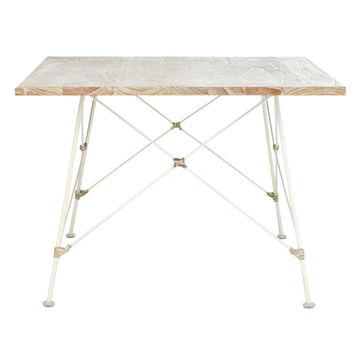Safavieh Cyprus Coffee Table , COF6500 - White Wash Top/White Legs