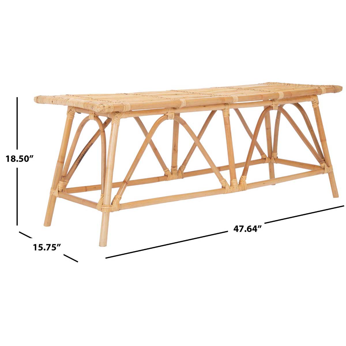 Safavieh Montgomery Rattan Coffee Table , COF6506 - Natural