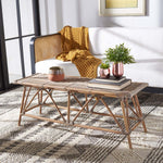 Safavieh Montgomery Rattan Coffee Table , COF6506 - White Washed