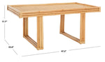 Safavieh Juri Rectangle Coffee Table , COF6508 - Natural