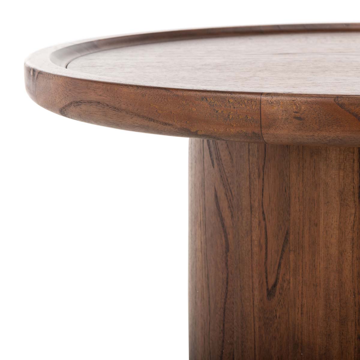 Safavieh Devin Round Pedestal Coffee Table , COF6600 - Dark Oak