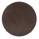 Safavieh Diangela Round Coffee Table , COF6605 - Dark Oak / Gold