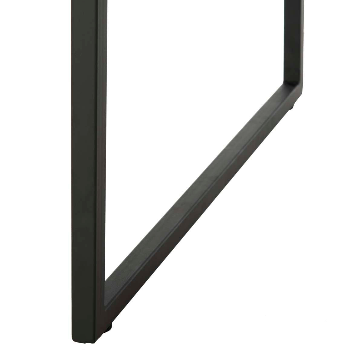 Safavieh Tristan Rectangular Modern Coffee Table , COF7000 - Black / Black Metal Legs