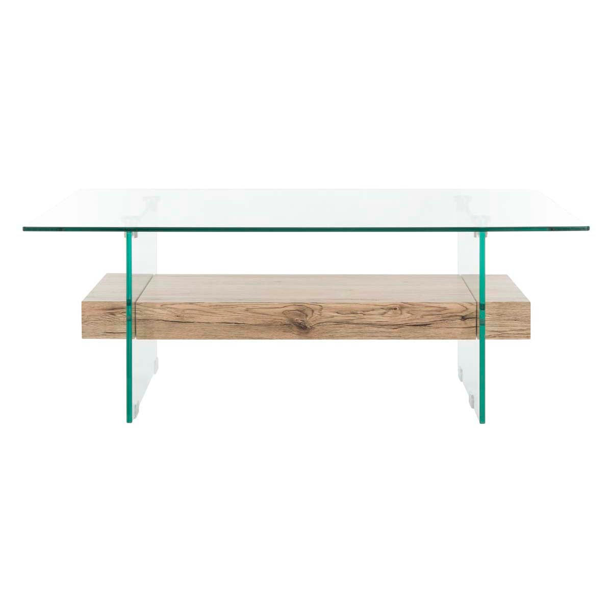 safavieh kayley glass coffee table, cof7004