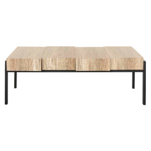 Safavieh Alexander Rectangular Contemporary Rustic Coffee Table, COF7005