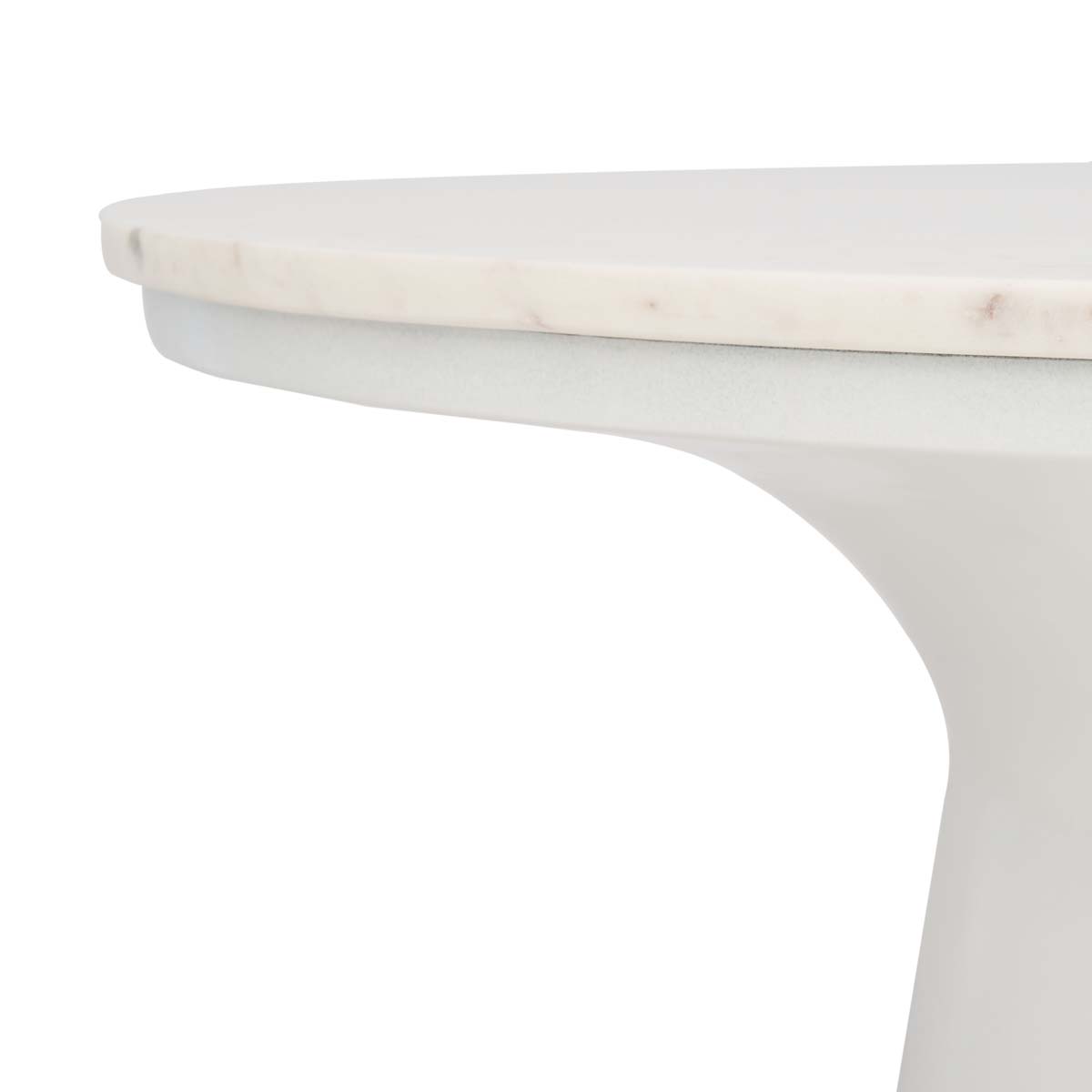 Safavieh Mila Pedestal Coffee Table , COF7200 - White Marble/White