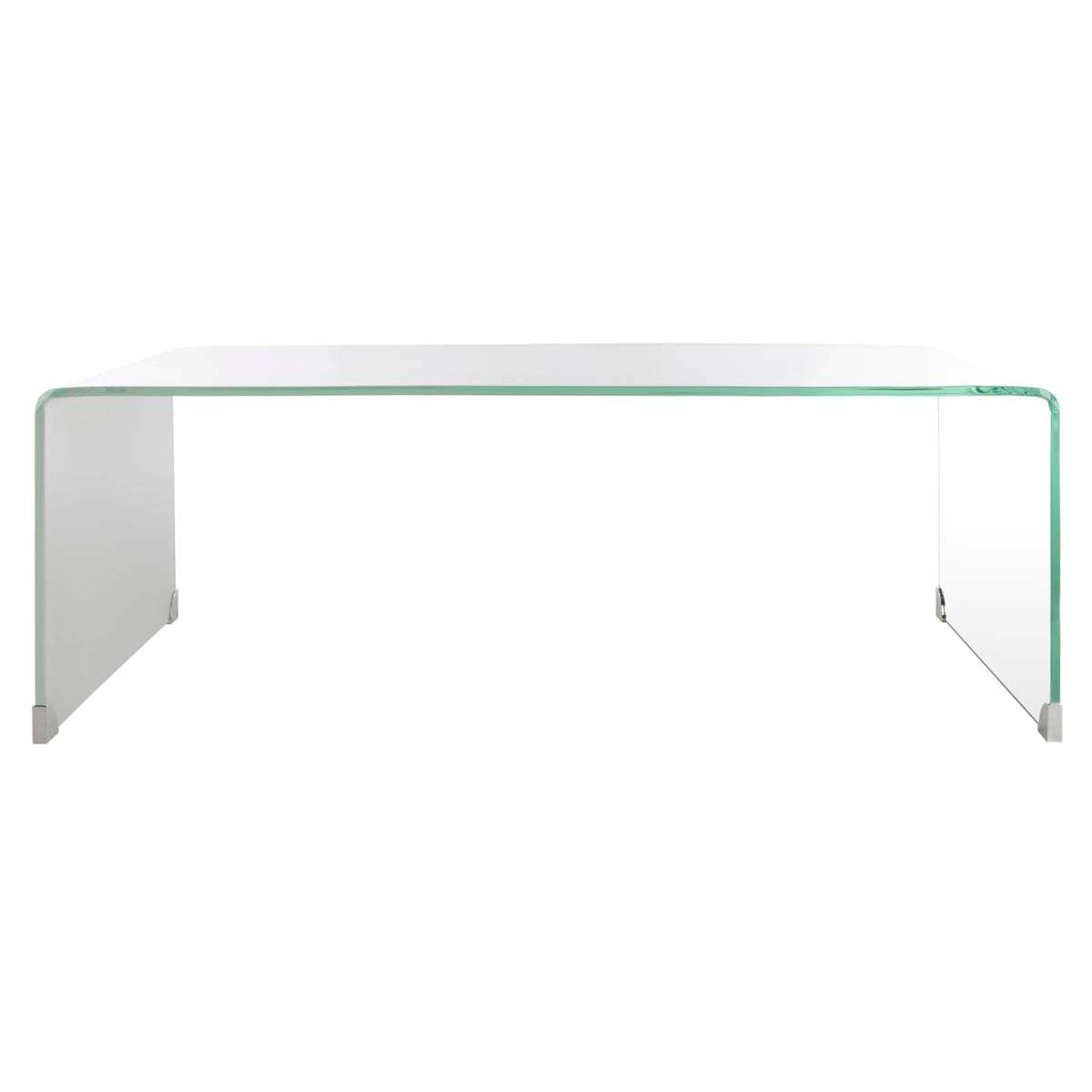 Safavieh Crysta Ombre Glass Coffee Table , COF7300 - Clear/White