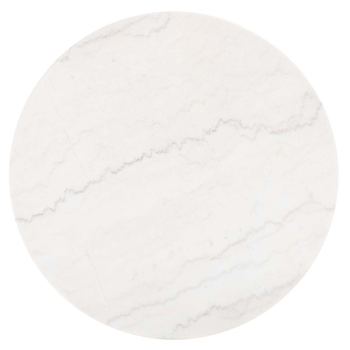 Safavieh Syrio Round Marble Coffee Table , COF8100 - Marble / Walnut