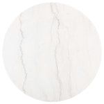 Safavieh Maja Round Marble Coffee Table , COF8101 - Marble / Walnut