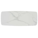 Safavieh Karina Rectangular Coffee Table , COF8102 - White Ceramic Faux Marble / Walnut