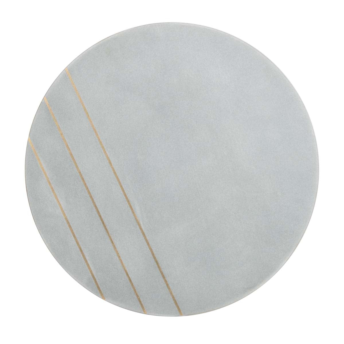 Safavieh Tezza Round Concrete Coffee Table , COF9001 - Grey/Brass
