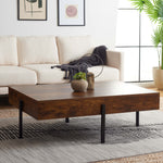 Safavieh Jaxith Coffee Table , COF9304 - Multi Brown / Black