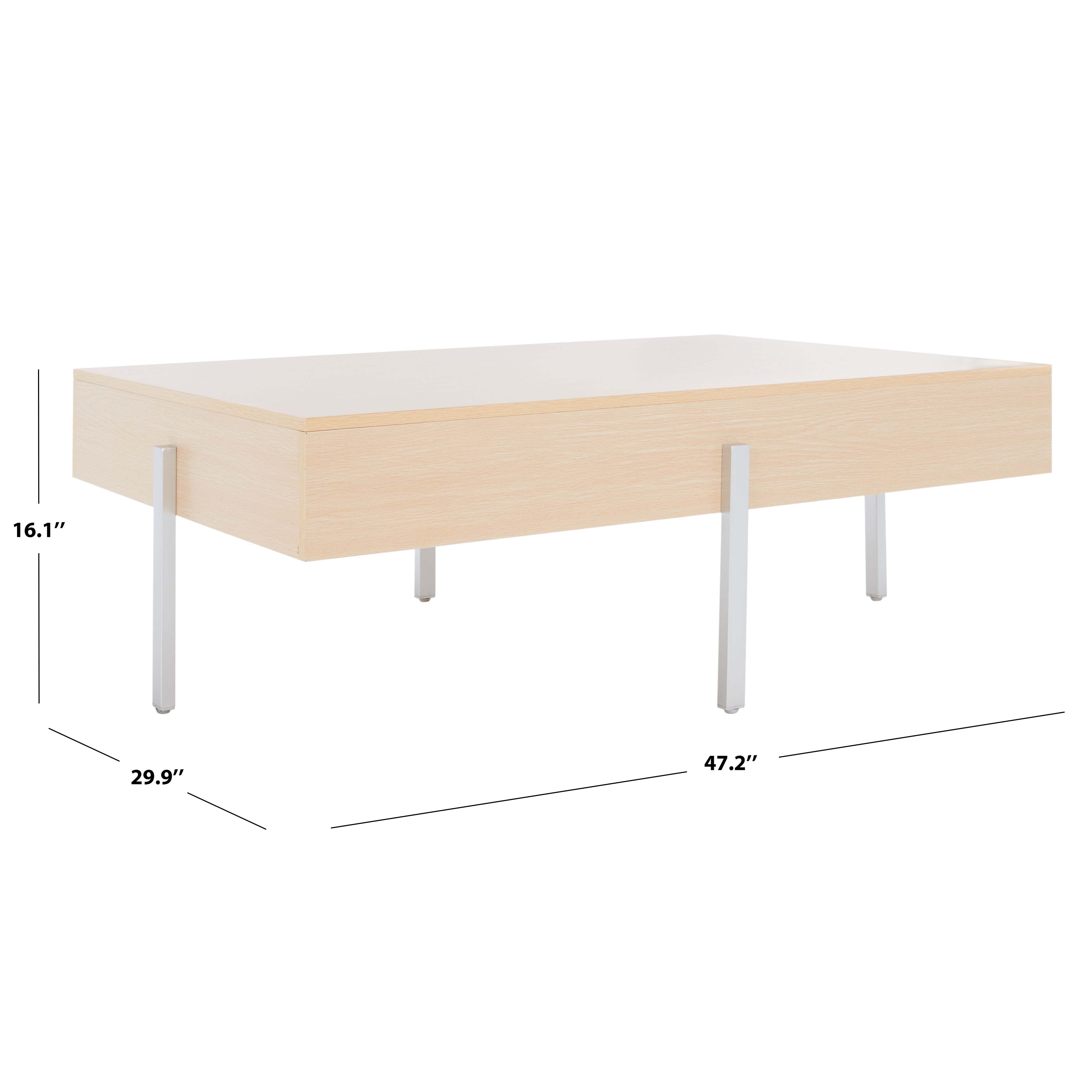 Safavieh Jaxith Coffee Table , COF9304 - Natural / Silver