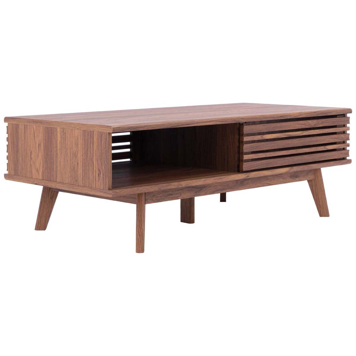 Safavieh Rori 1 Shelf Coffee Table , COF9600 - Walnut