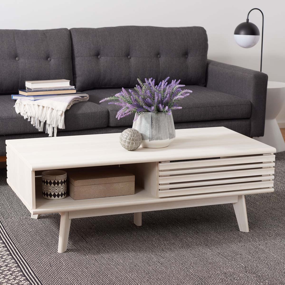Safavieh Rori 1 Shelf Coffee Table , COF9600 - White