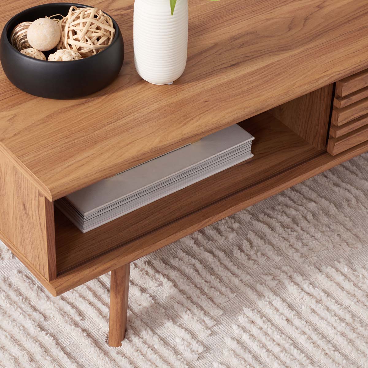 Safavieh Rori 1 Shelf Coffee Table , COF9600 - Oak